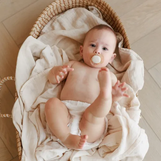 Muselina multifunctionala din bumbac organic 120 x 120 cm Onino Snuggle.me Pure life - 1