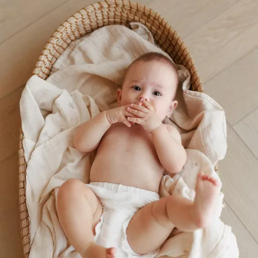 Muselina multifunctionala din bumbac organic 120 x 120 cm Onino Snuggle.me Pure life - 2