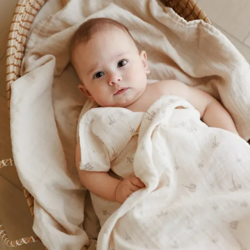 Muselina multifunctionala din bumbac organic 120 x 120 cm Onino Snuggle.me Pure life - 5