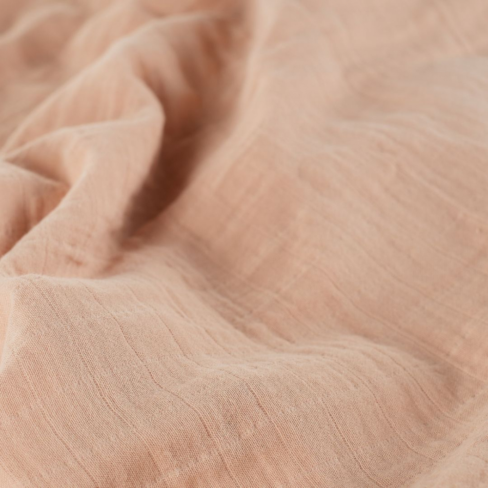 Muselina multifunctionala din bumbac organic 120x120 cm Onino Hug.me Sandy rose - 5