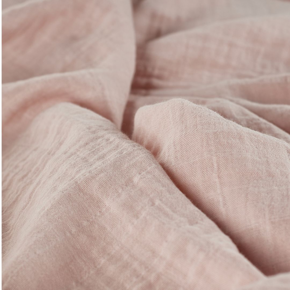 Muselina multifunctionala din bumbac organic 120x120 cm Onino Hug.me Warm peach - 5