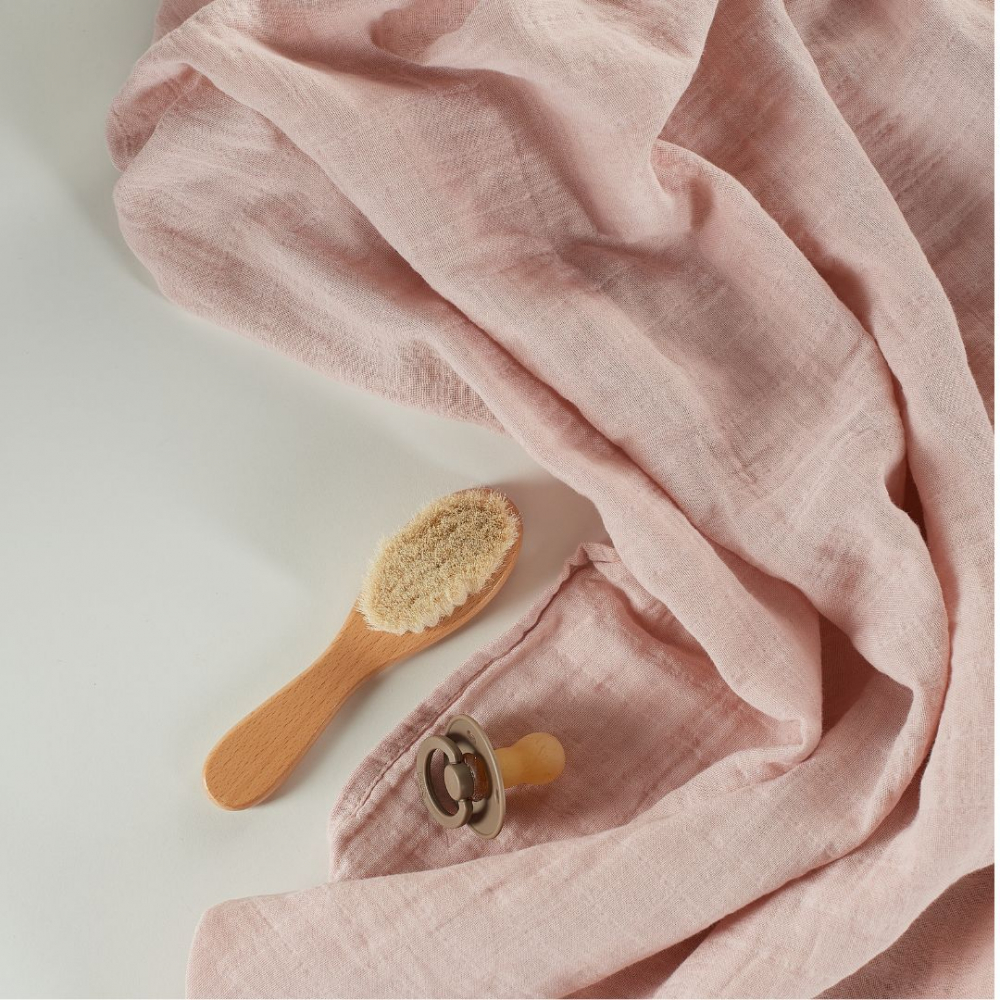 Muselina multifunctionala din bumbac organic 120x120 cm Onino Hug.me Warm peach - 6