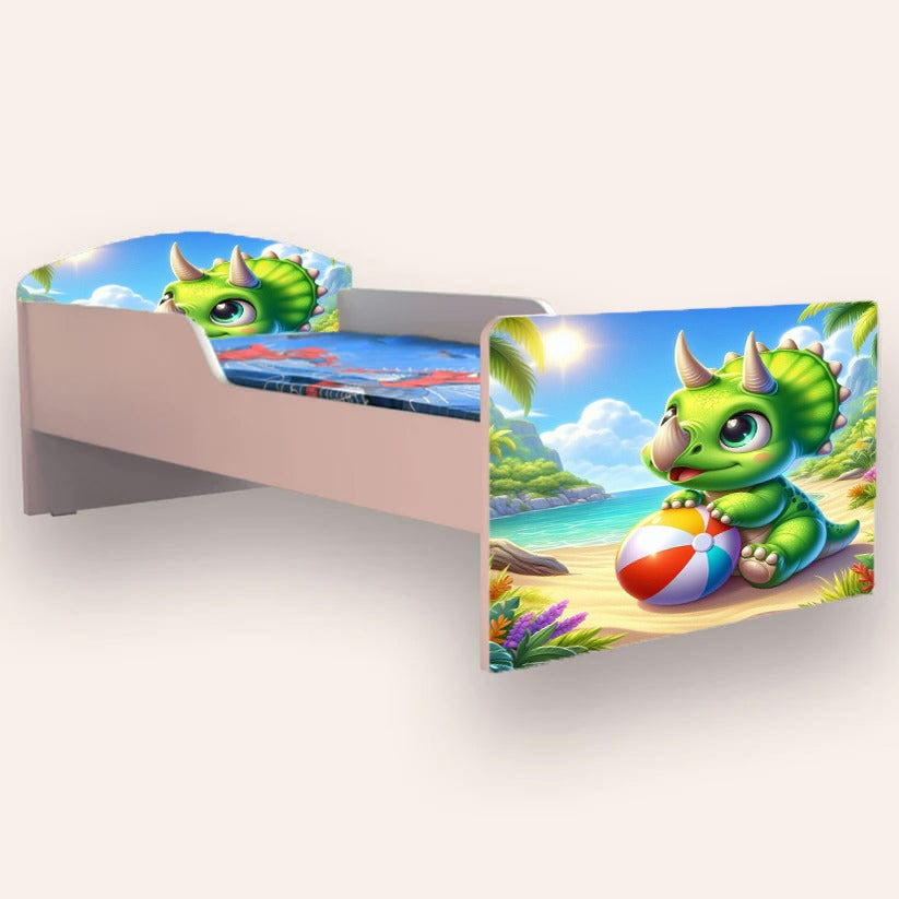 Pat pentru copii Dragon, 2-8 ani, 140x70 cm - 1