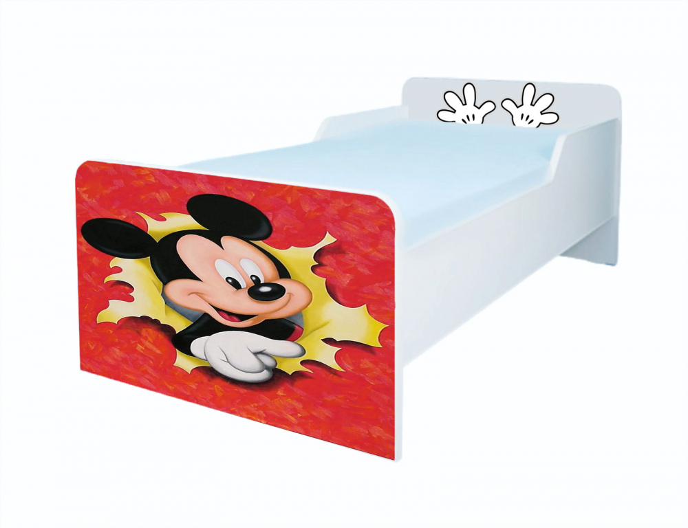 Pat pentru copii Mickey Mouse, 2-6 ani, 130x60 m - 1