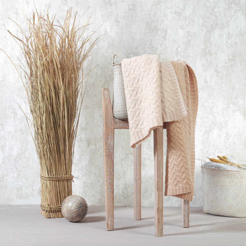 Paturica pentru copii Babyono Bej din lana merinos - 2