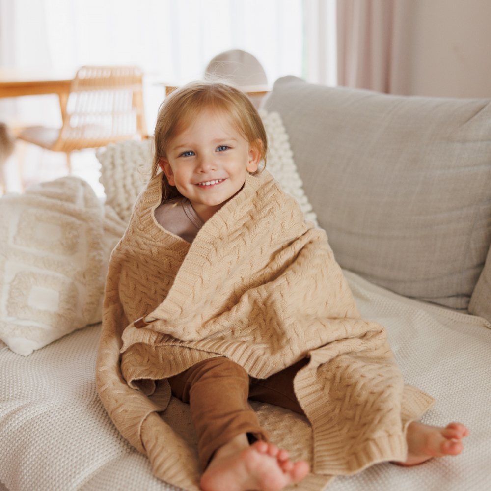 Paturica pentru copii Babyono Maro din lana merinos - 1