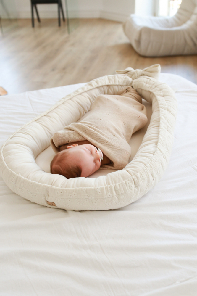 Paturica tricotata BabyLy din lana merino gri - 1