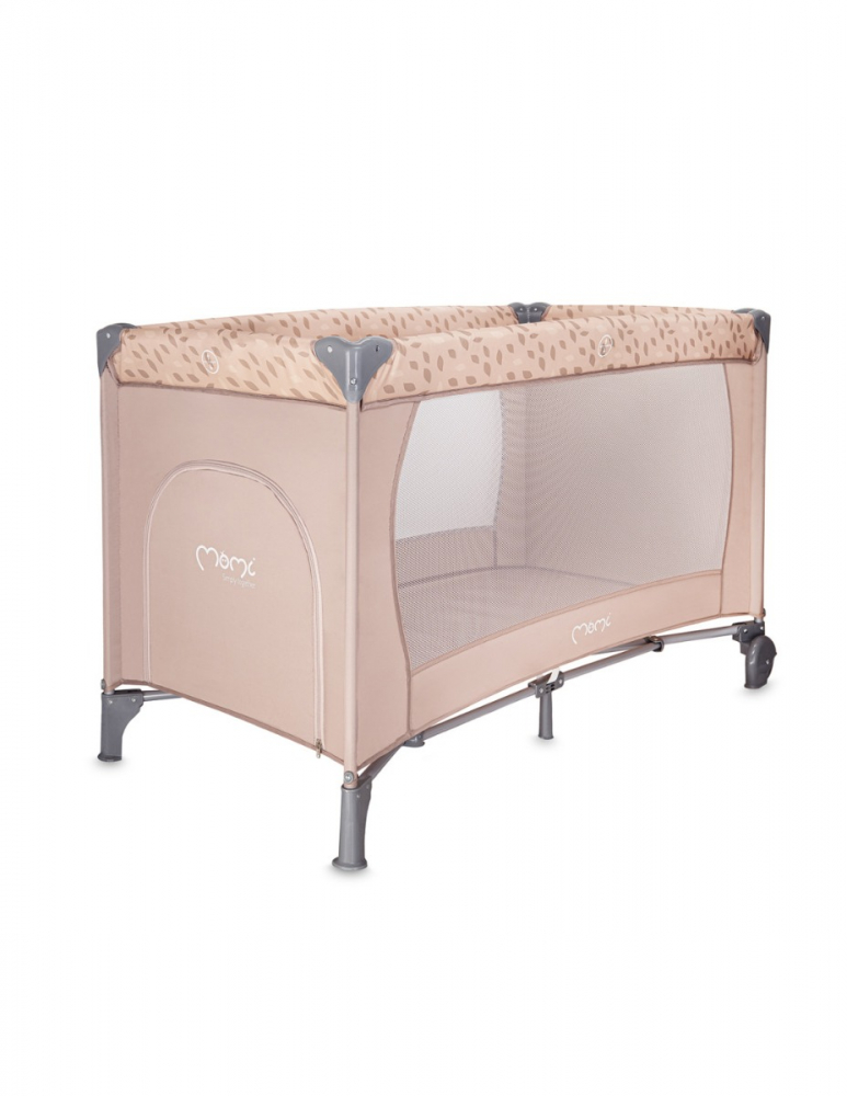 Patut pliabil pentru copii Momi Belove Beige 60x120 cm - 5