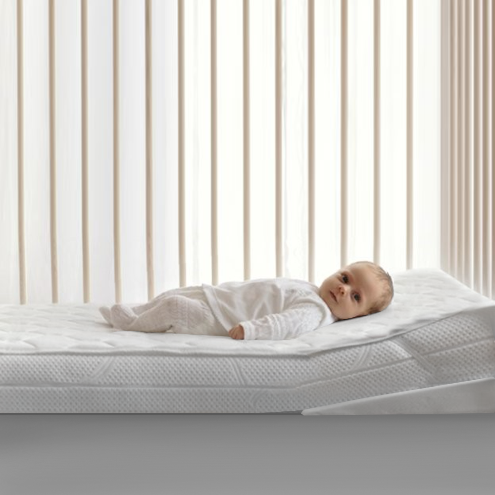 Perna plan inclinat pentru bebelusi Woodies anti-reflux 60x40 cm - 1