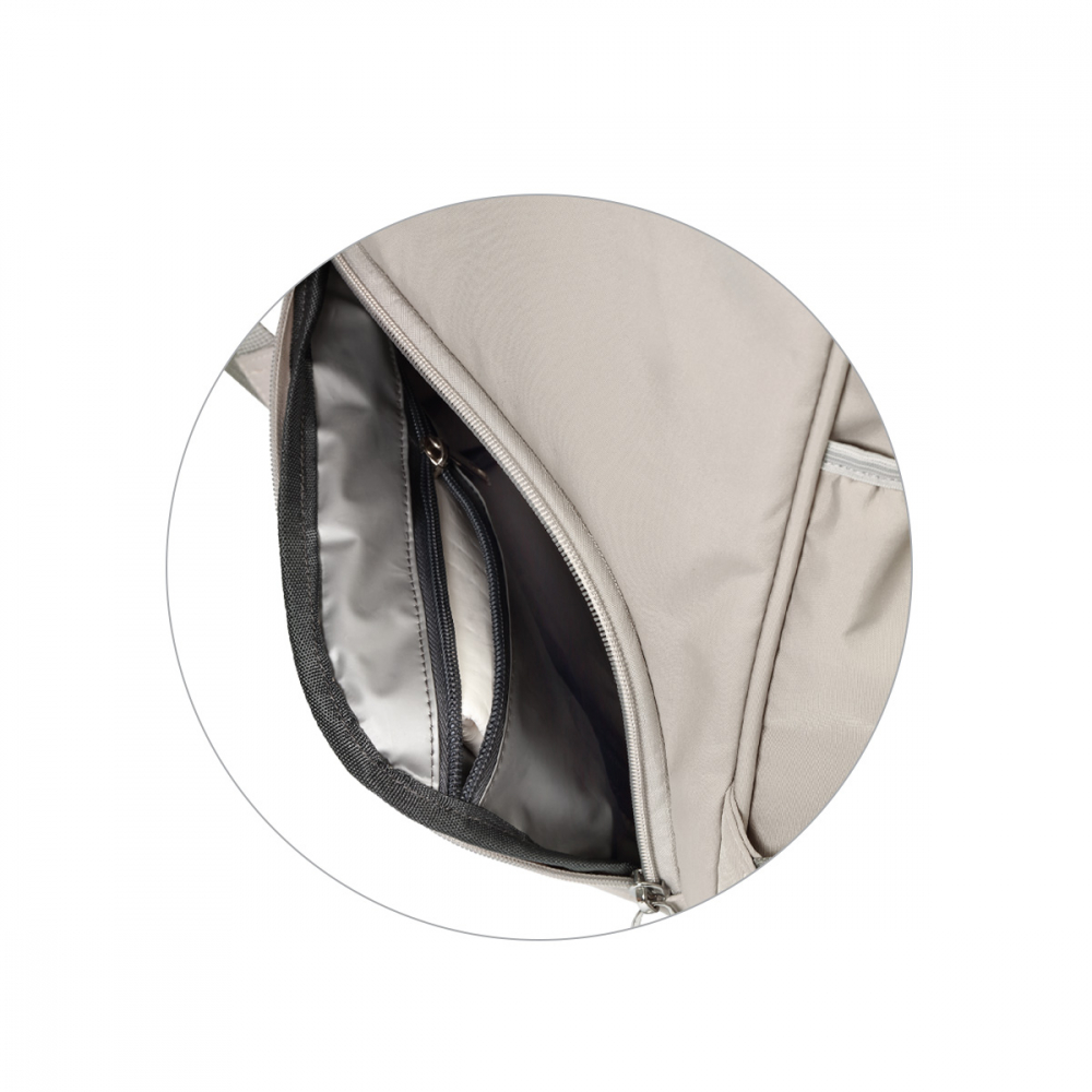 Rucsac pentru mamici Babyono Modern Stile Bej - 5