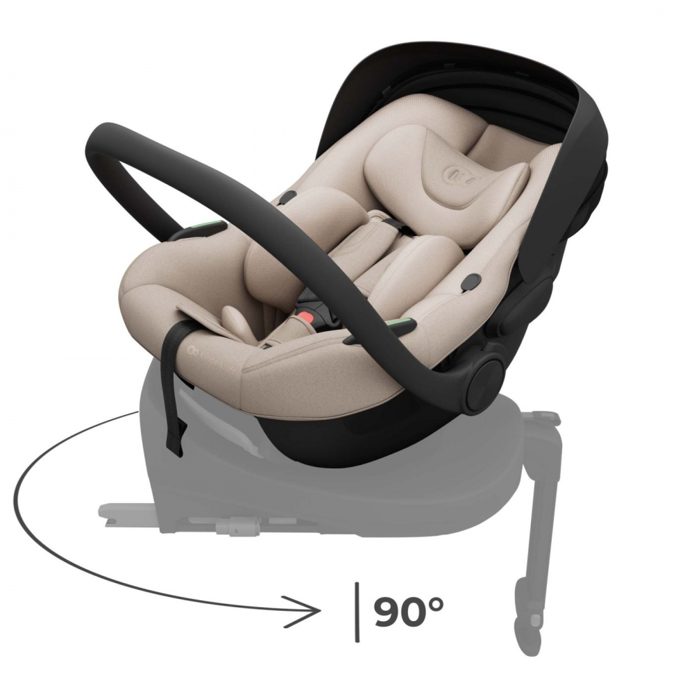 Scoica auto Kinderkraft I-Lite Beige, 40-87 cm, I-size, SPS, tetiera reglabila - 2