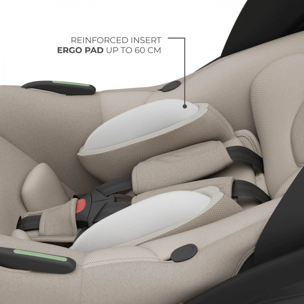 Scoica auto Kinderkraft I-Lite Beige, 40-87 cm, I-size, SPS, tetiera reglabila - 6