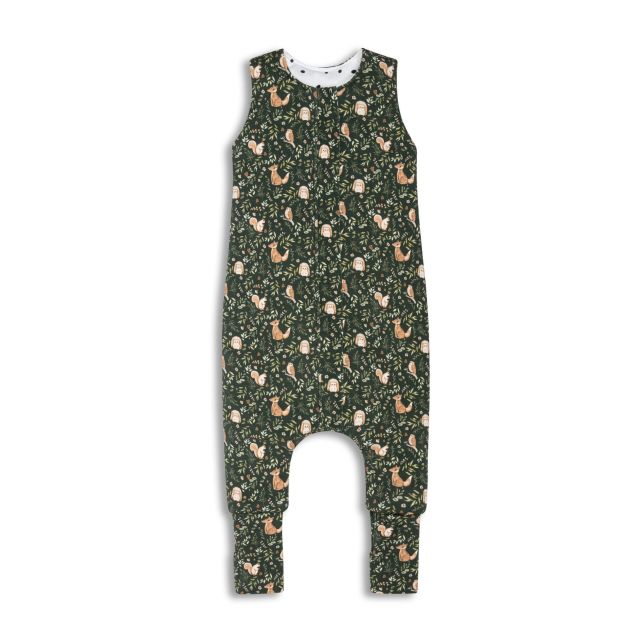 Sac de dormit cu 2 fete din bumbac cu picioare 3-4 ani M Forest Green Sleepee 2.5 Tog - 4