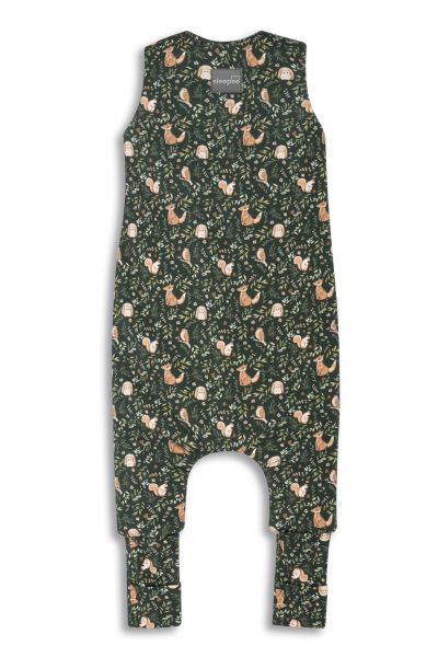 Sac de dormit cu 2 fete din bumbac cu picioare 3-4 ani M Forest Green Sleepee 2.5 Tog - 1