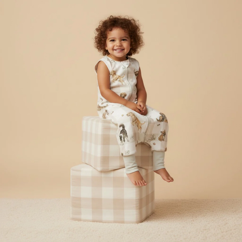 Sac de dormit din bumbac 1-3 ani Babysteps Happy puppies 1 Tog - 1