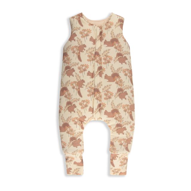 Sac de dormit cu 2 fete din bumbac cu picioare 6-12 luni XS animale de Epoca almondcream Sleepee 2.5 Tog - 5