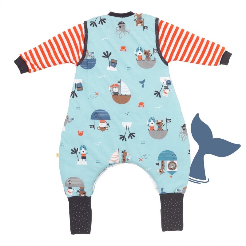 Sac de dormit cu picioruse si maneca lunga detasabila Pirate 70 cm + manseta 1.0 Tog - 3