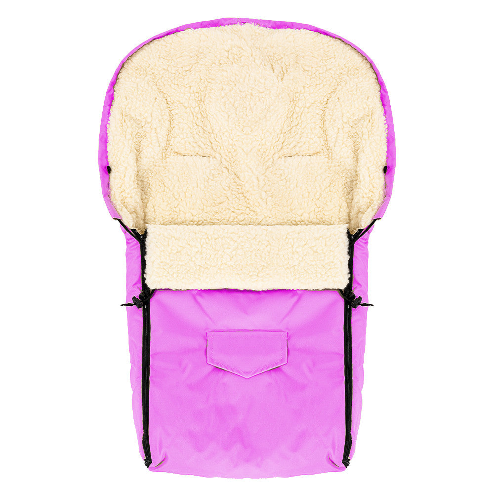 Sac de iarna impermeabil de lana Nativo 95x40 cm pentru landoucaruciorsanie Winter Roz - 2