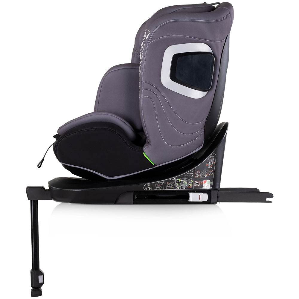 Scaun auto pentru copii Chipolino Clima Air Anthracite I-Size 40-150 cm cu sistem isofix si sezut rotativ - 1