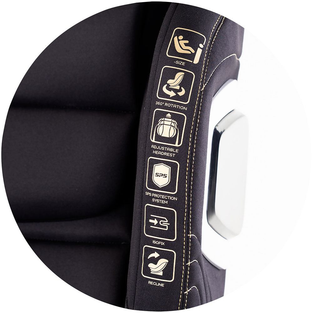 Scaun auto pentru copii Chipolino Clima Air Blackberry I-Size 40-150 cm cu sistem isofix si sezut rotativ - 1