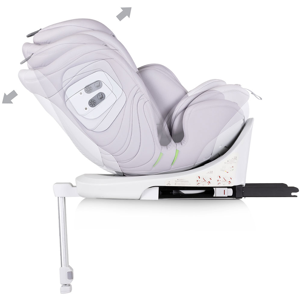 Scaun auto pentru copii Chipolino Clima Air Cloud I-Size 40-150 cm cu sistem isofix si sezut rotativ - 5