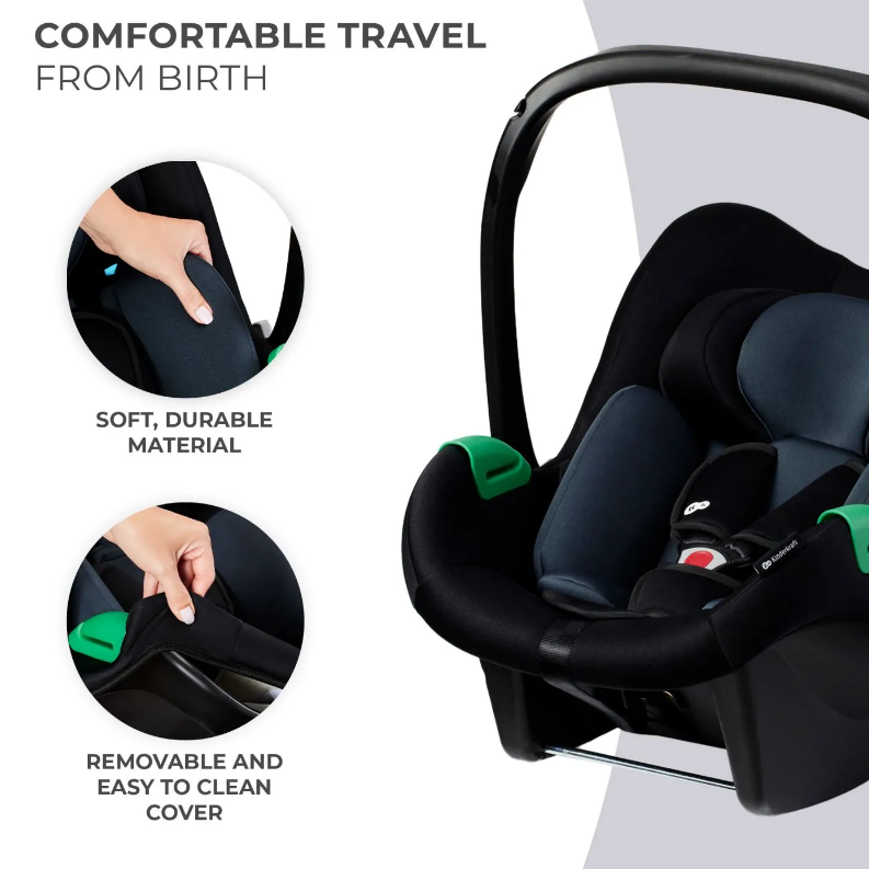 Scoica auto Kinderkraft Mink pro i-size 40-75 cm + baza zestaw black - 7