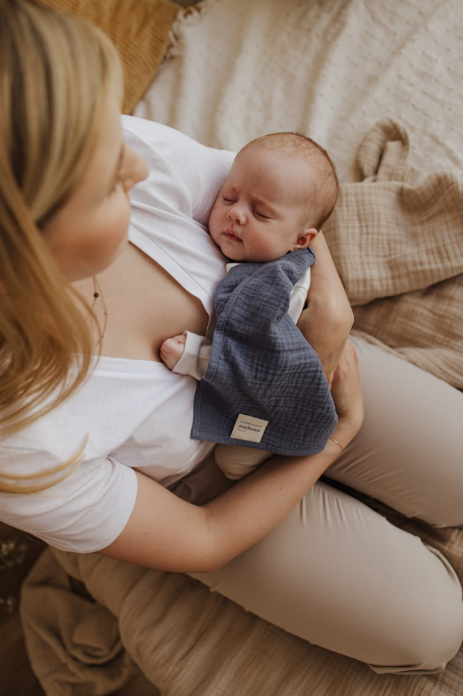 Set de 2 museline bumbac organic grirose 75x75 cm Sleepee - 1