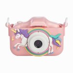 Aparat foto digital pentru copii Free2Play Unicorn cu functie selfie, cadre distractive, 6 filtre