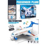 Avion cu frictiune, lumini, sunete si 2 masini