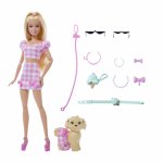 Set papusa Barbie twinning looks catel cu accesorii