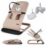 Balansoar pentru copii Kidwell full beige wooden pliabil