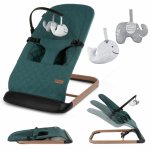 Balansoar pentru copii Kidwell green wooden pliabil