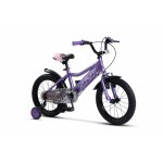 Bicicleta pentru copii Rich R1605A, roti 16 inch, 4-6 ani, Mov/Roz