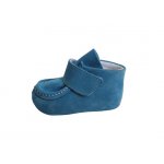 Botosei mocasini pentru copii Velur Blue Rappalo cu scai din piele naturala marime 16
