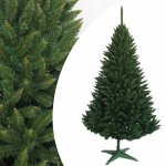 Brad artificial verde molid 220 cm, varfuri ascutite, 110 ramuri, 858 ace, suport inclus