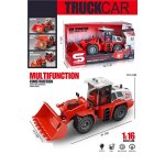 Buldozer rosu cu frictiune, lumini si sunete