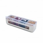 Cutie snack cu 4 compartimente Melii ivory