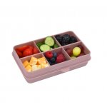 Cutie snack cu 6 compartimente Melii luxe pink