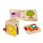 Set 3 carticele cu ilustratii prietenoase pentru bebelusi Goki