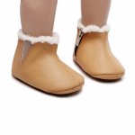 Ghetute maro deschis imblanite pentru bebelusi Simply 9-12 luni marime 20