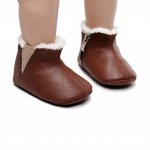 Ghetute maro inchis imblanite pentru bebelusi Simply 6-9 luni marime 19