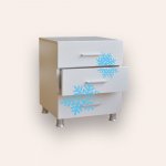 Comoda pentru copii CameraMagica Frozen alb