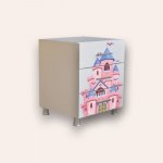 Comoda pentru copii CameraMagica Minnie alb