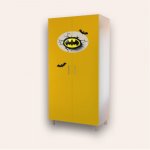 Dulap pentru copii CameraMagica Batman galben