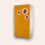 Dulap pentru copii CameraMagica Spiderman galben