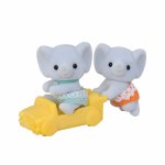 Figurine Sylvanian families Epoch Gemeni elefantei