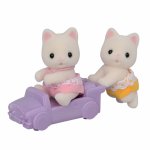 Figurine Sylvanian families Epoch Gemeni pisicute floral