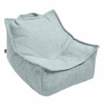 Fotoliu tip puf pentru copii MeowBaby boucle fresh mint
