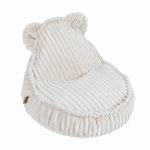 Fotoliu tip puf pentru copii MeowBaby cotton candy white