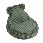 Fotoliu tip puf pentru copii MeowBaby olive sage green